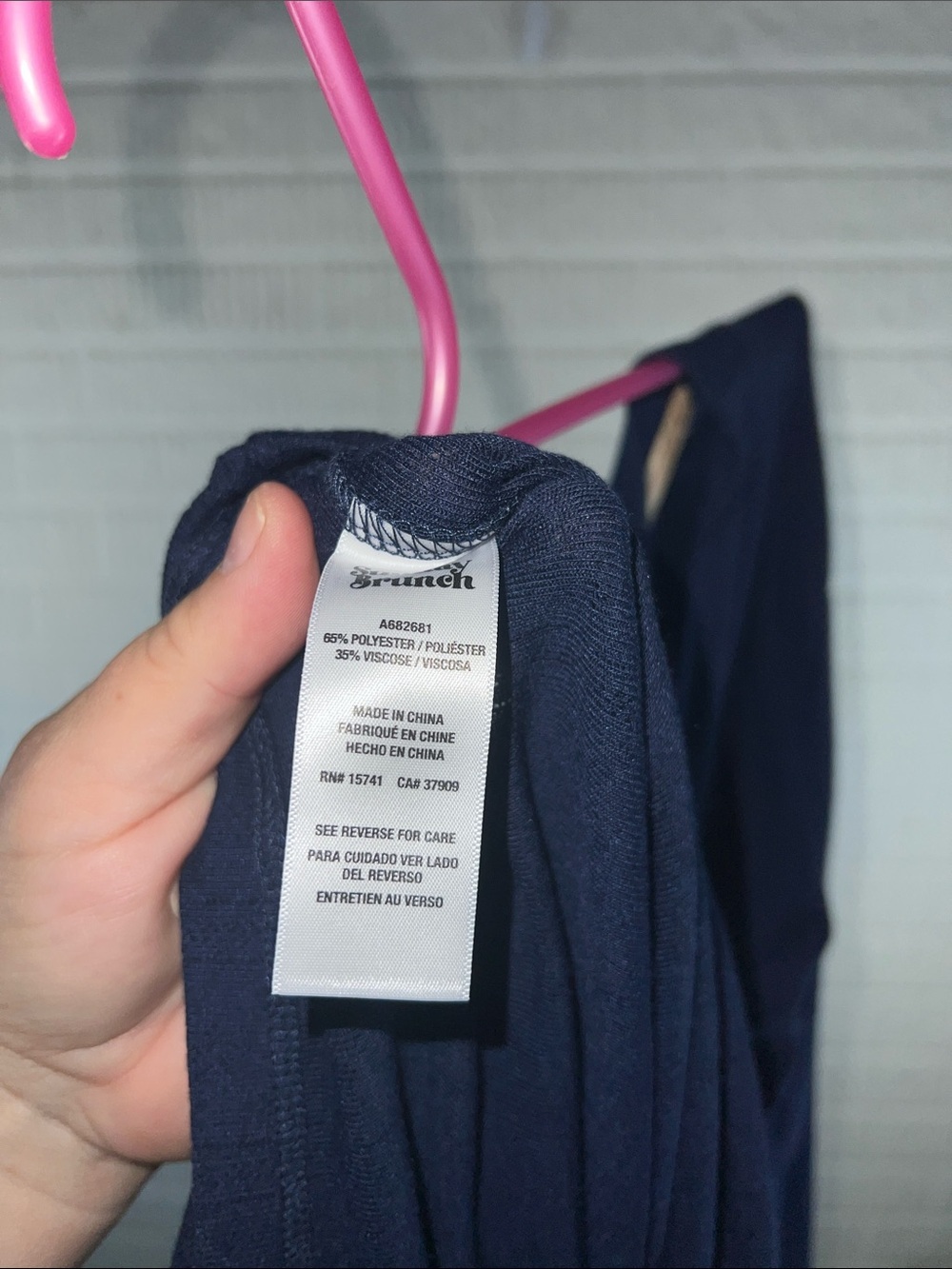 Sunday Brunch Navy Blue V-Neck Button Cardigan - Picture 4 of 4